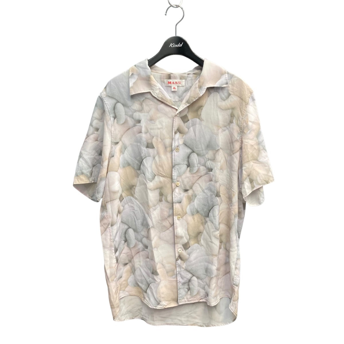 MASU(エムエーエスユー) 24SSPRINT PEN COLLAR SILK SHIRT