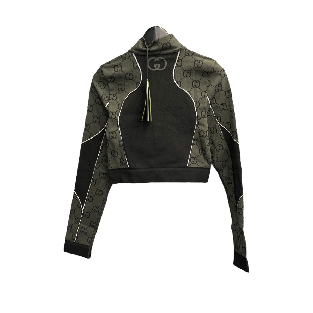 GUCCI(グッチ) 23SSGGジャカード ハーフジップ クロップド ジャージー  