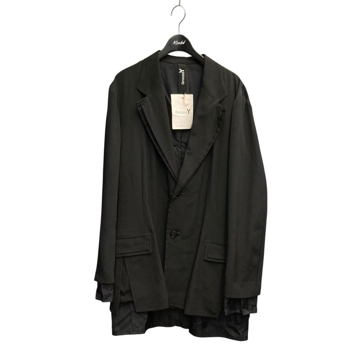 ground Y ジャケット Ground Y 2024-25AW アシンメトリージャケット 2タイプ