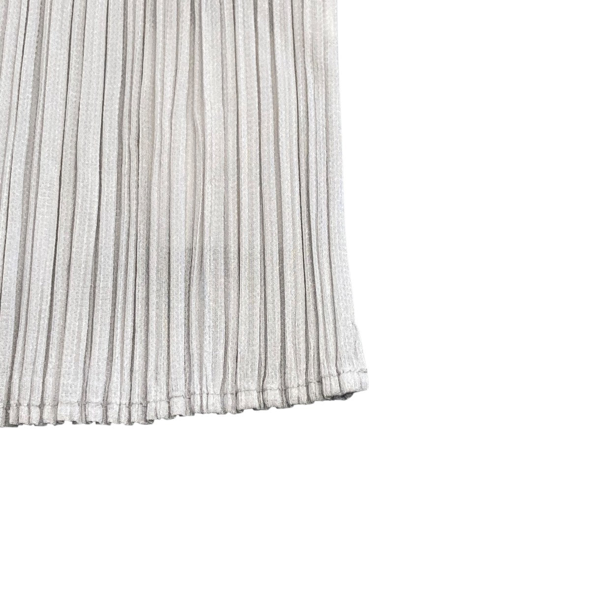 プリーツプリーズ PLEATS PLEASE 半袖カットソー PP91-JK221 ライトグレー サイズ：3 PLEATS PLEASE(プリーツプリーズ) 半袖カットソーPP91-JK221