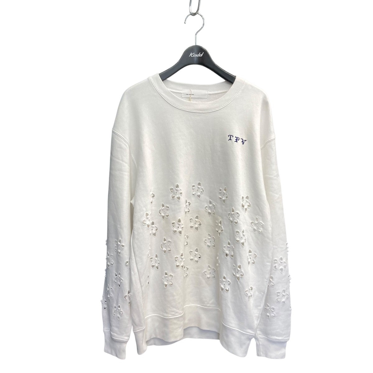 23SSFLOWER CUT OUT SWEATSHIRTスウェットTZ31-JL910