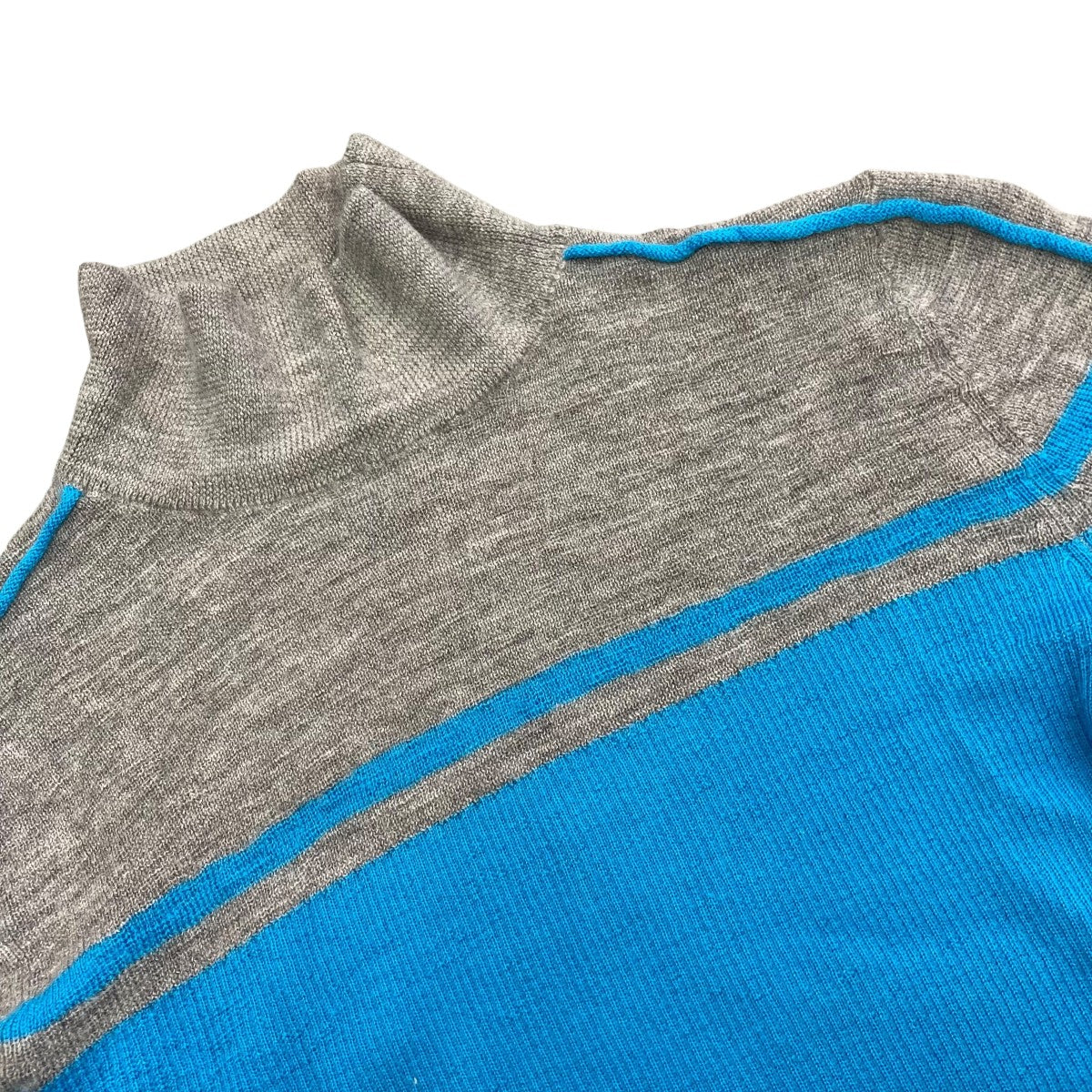 MAISON SPECIAL Washable Wool Retro Sports Turtleneck Knit Tops長袖ニット 古着・中古-3枚目のアイテム画像