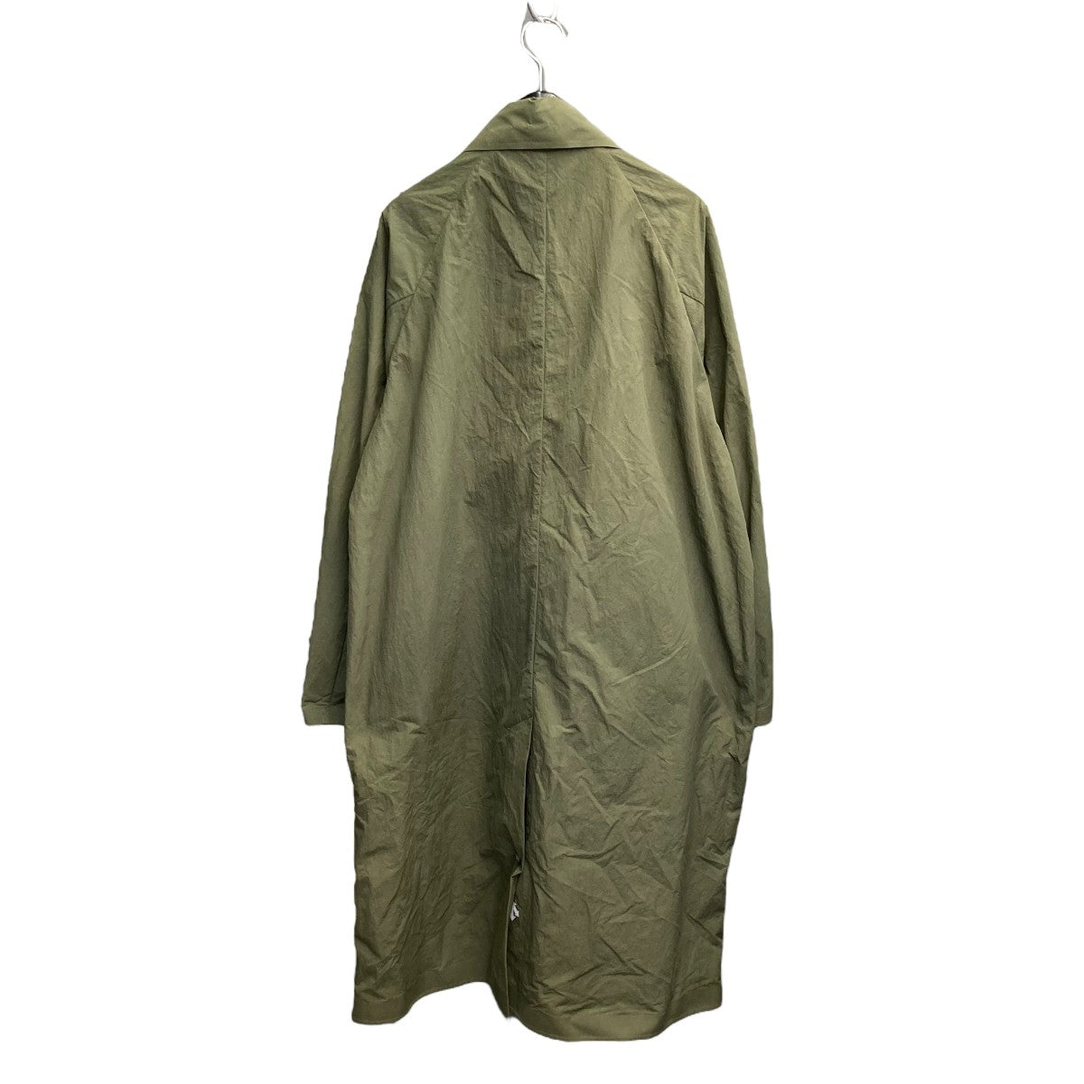 DESCENTE（デサント）ナイロン製モッズコート、ステンカラーコート　カーキ DESCENTE(デサント) ステンカラーコートDUI3703 DUI3703