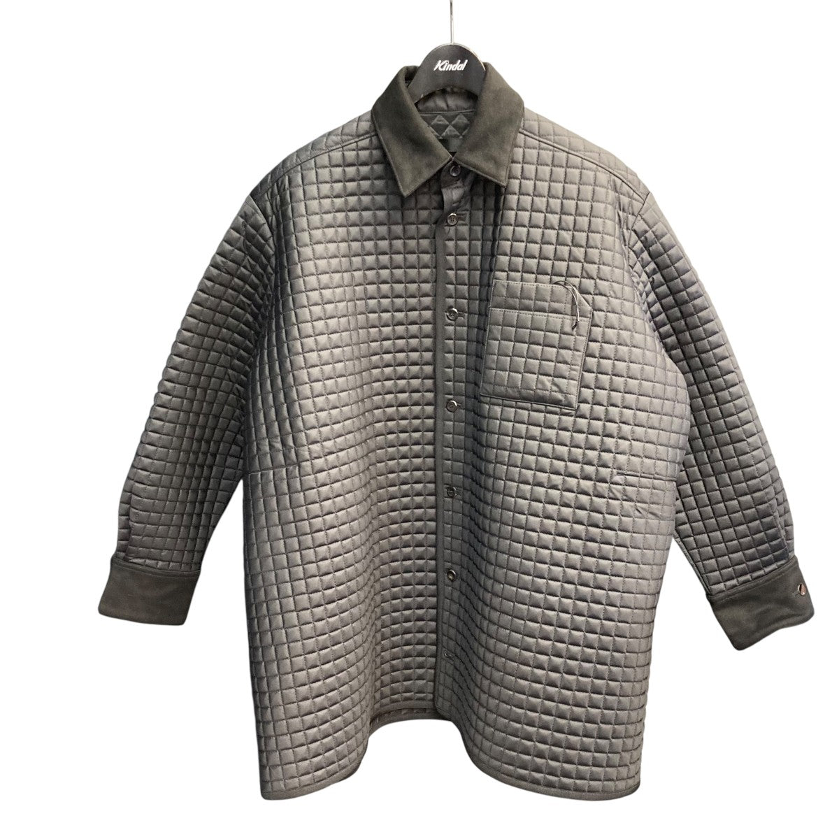 TH Oversized Quilt Shirtキルティングコート2202-SH30-M205B 古着・中古-1枚目のアイテム画像