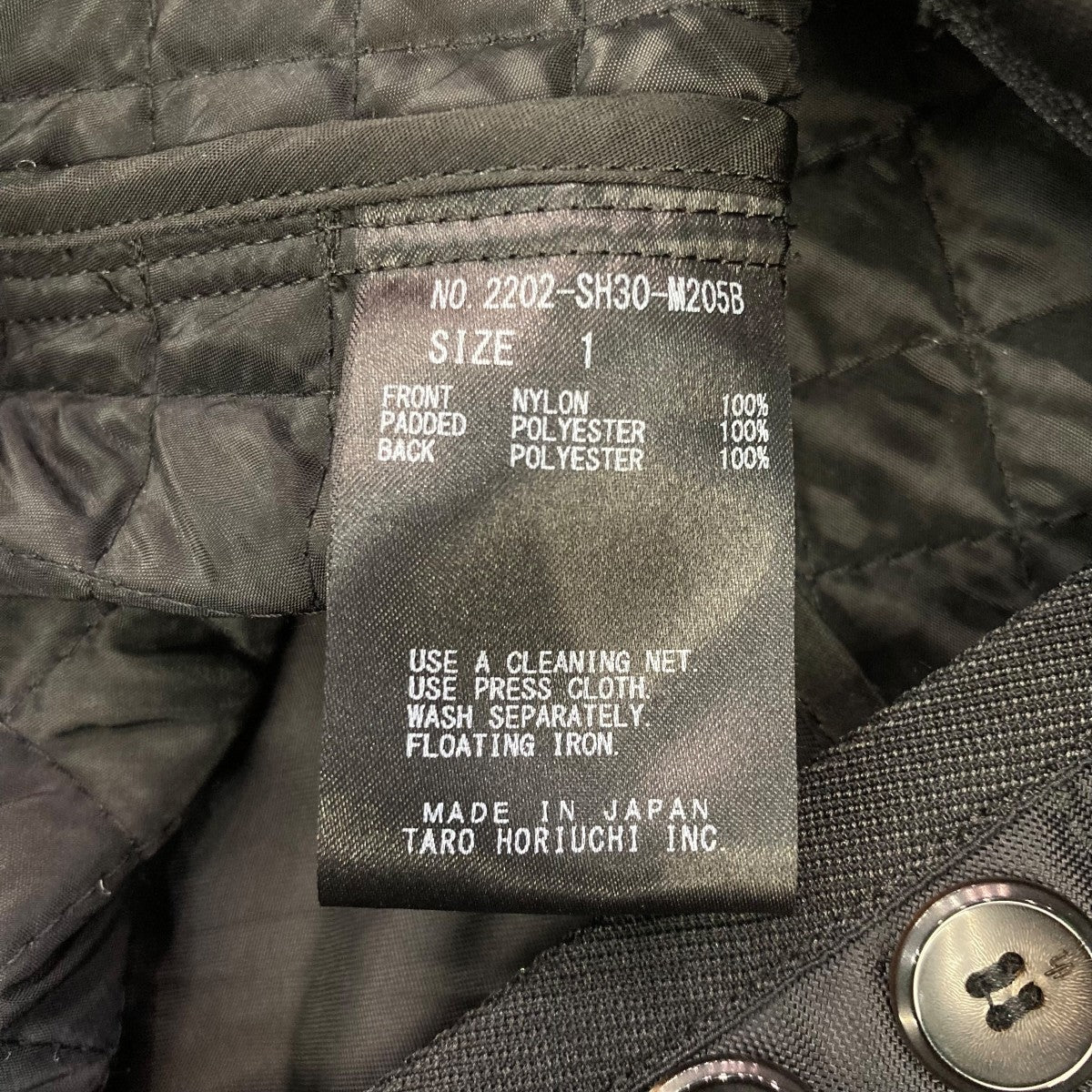 TH Oversized Quilt Shirtキルティングコート2202-SH30-M205B 古着・中古-6枚目のアイテム画像