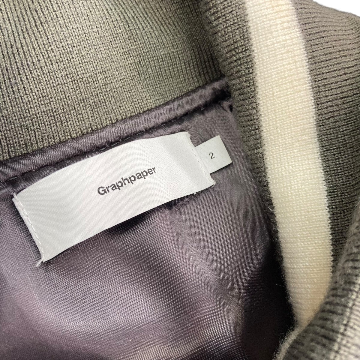 Graphpaper(グラフペーパー) Scale Off Melton Stadium Jacket