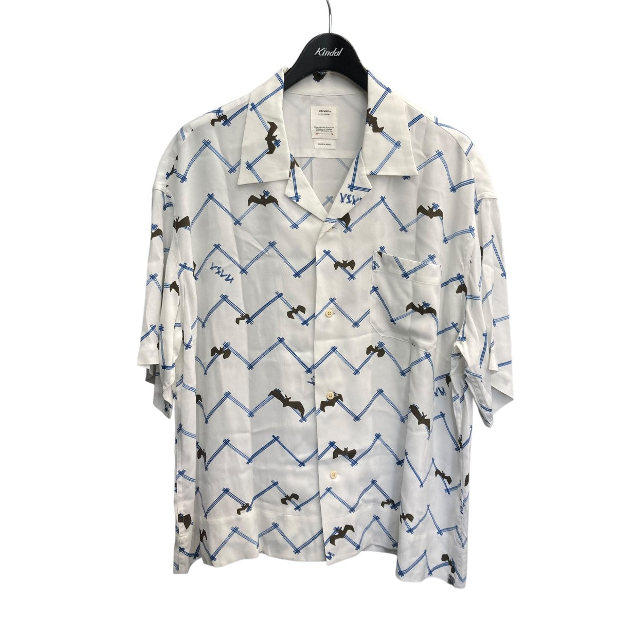 Tシャツ・カットソー VISVIM SS23 Printed rayon Copa shirt (0123105011019 LTBLUE) Tシャツ・カットソー VISVIM SS23 Printed rayon Copa shirt