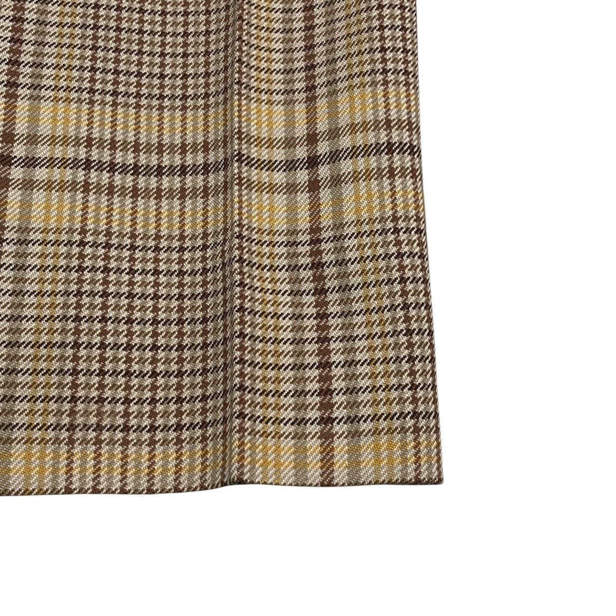 AURALEE(オーラリー) 19AWWOOL SERGE CHECK NARROW SLACKS WOOL