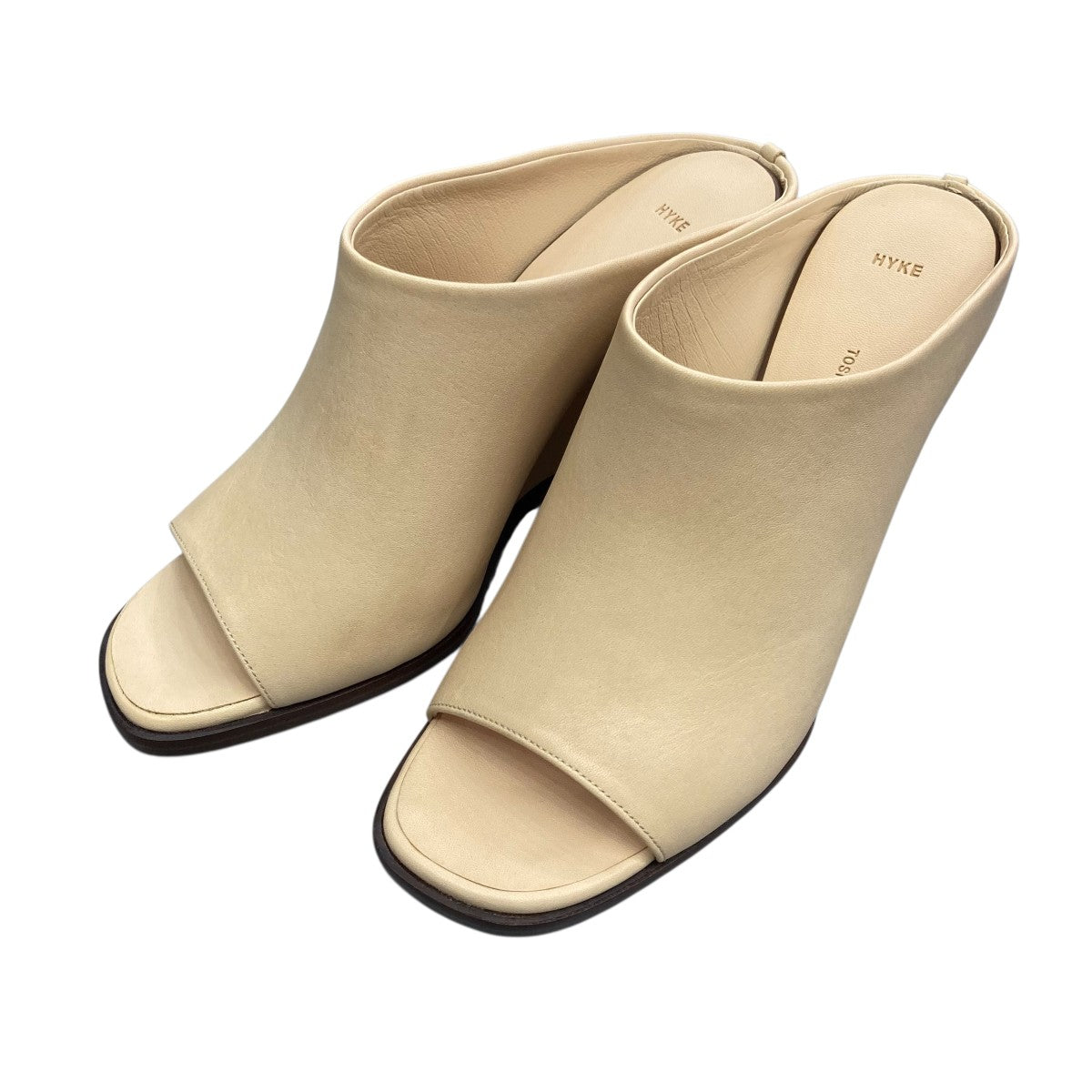 HYKE×BEAUTIFUL SHOES LEATHER MULES(OPEN TOE)サンダル19177 古着・中古-1枚目のアイテム画像