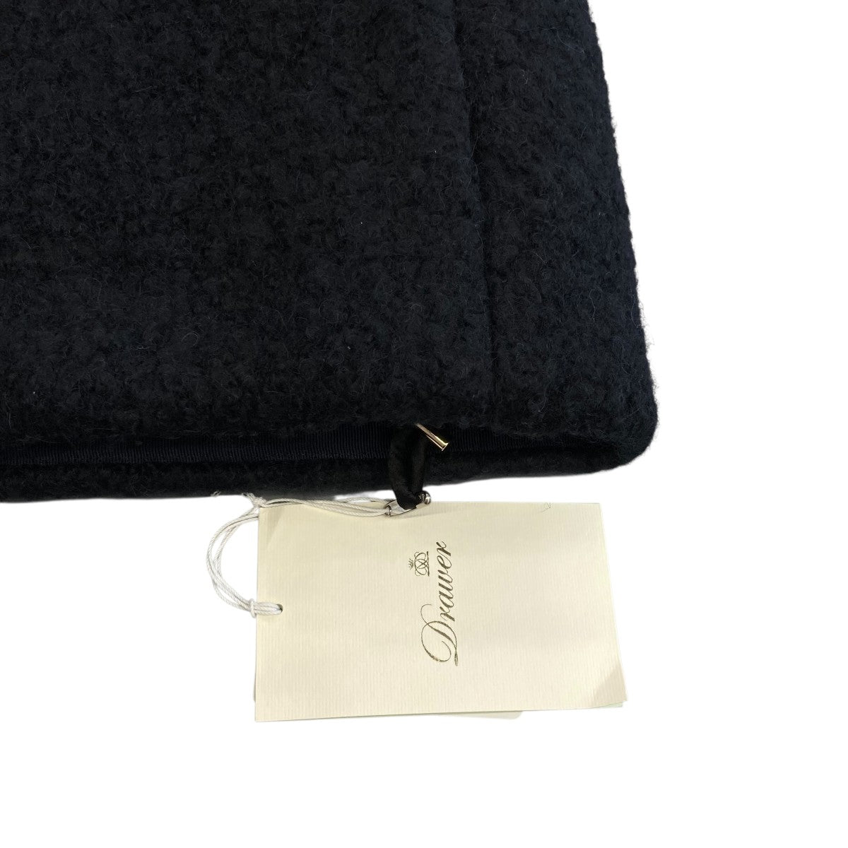 【美品！】Drawer ドゥロワー　アストラカンファーブルゾン　ブラック Drawer（ドゥロワー）の「＜Drawer（ドゥロワー）＞ ウール
