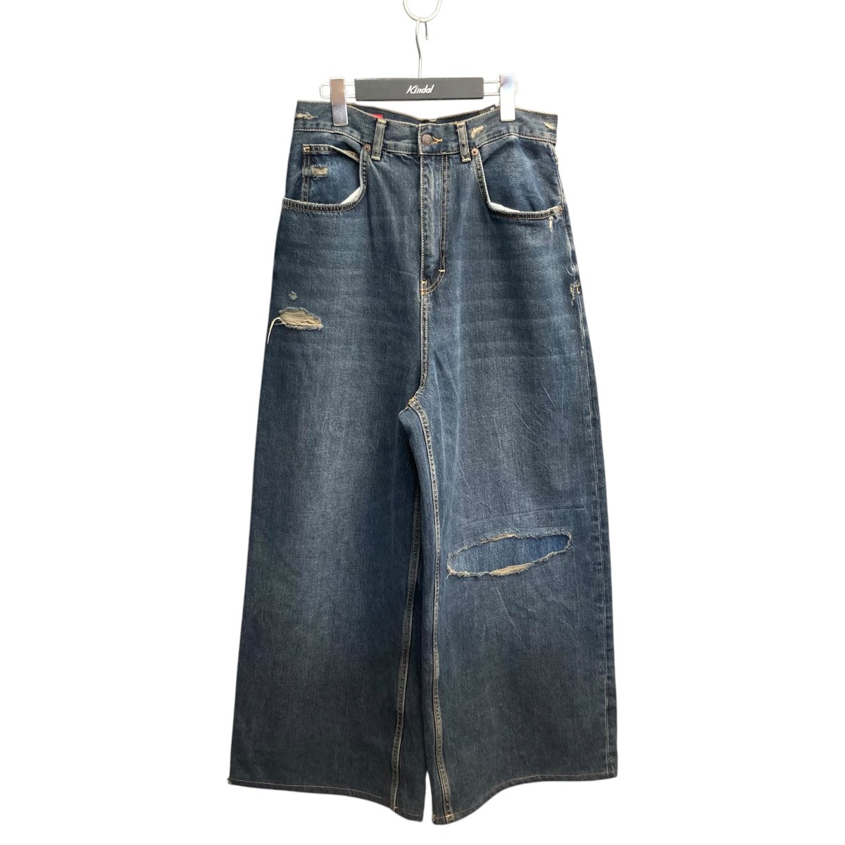ZARA×HARRY LAMBERT RIPPED BAGGY FIT JEANSデニムパンツ6688