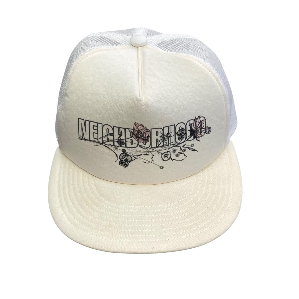 NEIGHBORHOOD×CHALLENGER SKULL CAP スカルキャップ ブラック