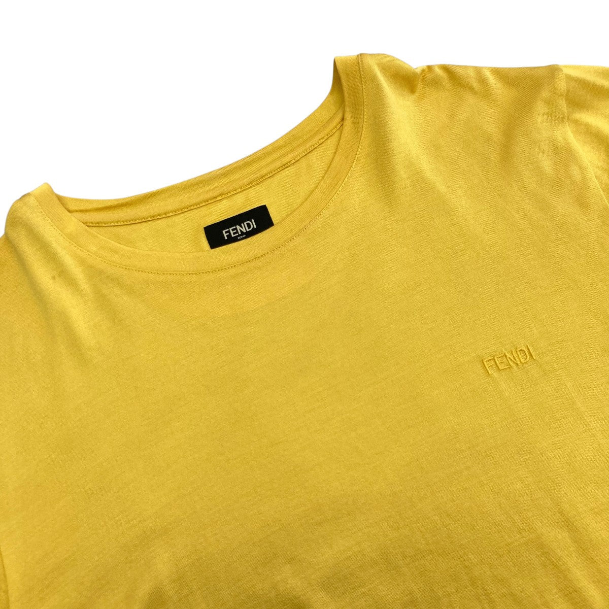 FENDI LOGO SILK S S T-SHIRT半袖カットソーFY0936 ABQS 古着・中古-3枚目のアイテム画像