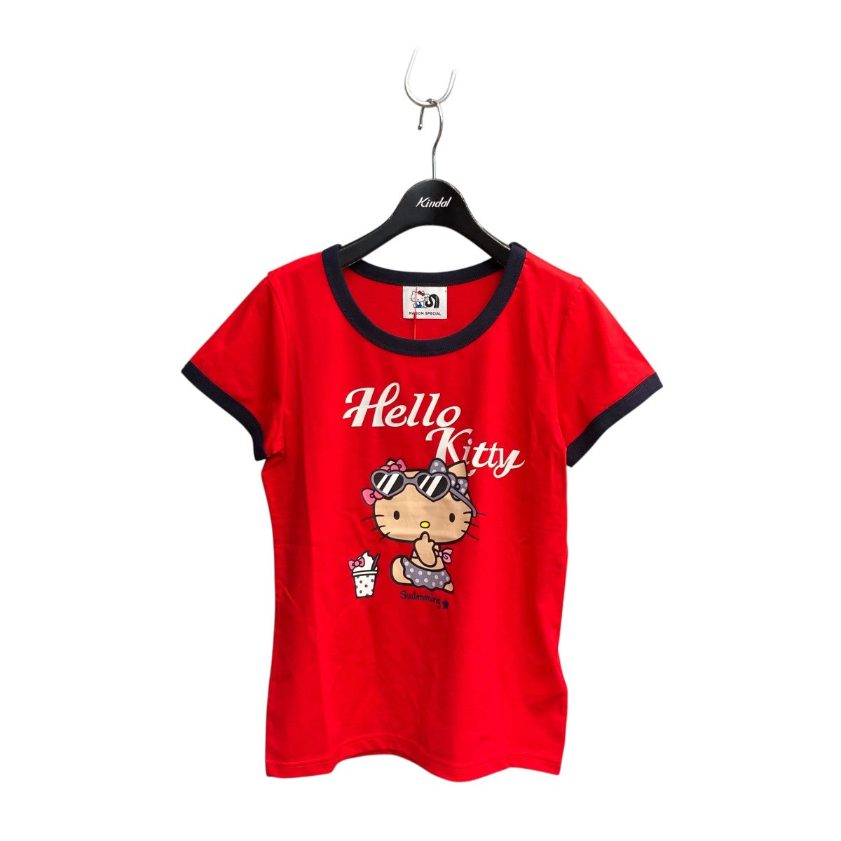 MAISON SPECIAL×HELLO KITTY Ringer T-shirtリンガーTシャツ21251415810 古着・中古-1枚目のアイテム画像