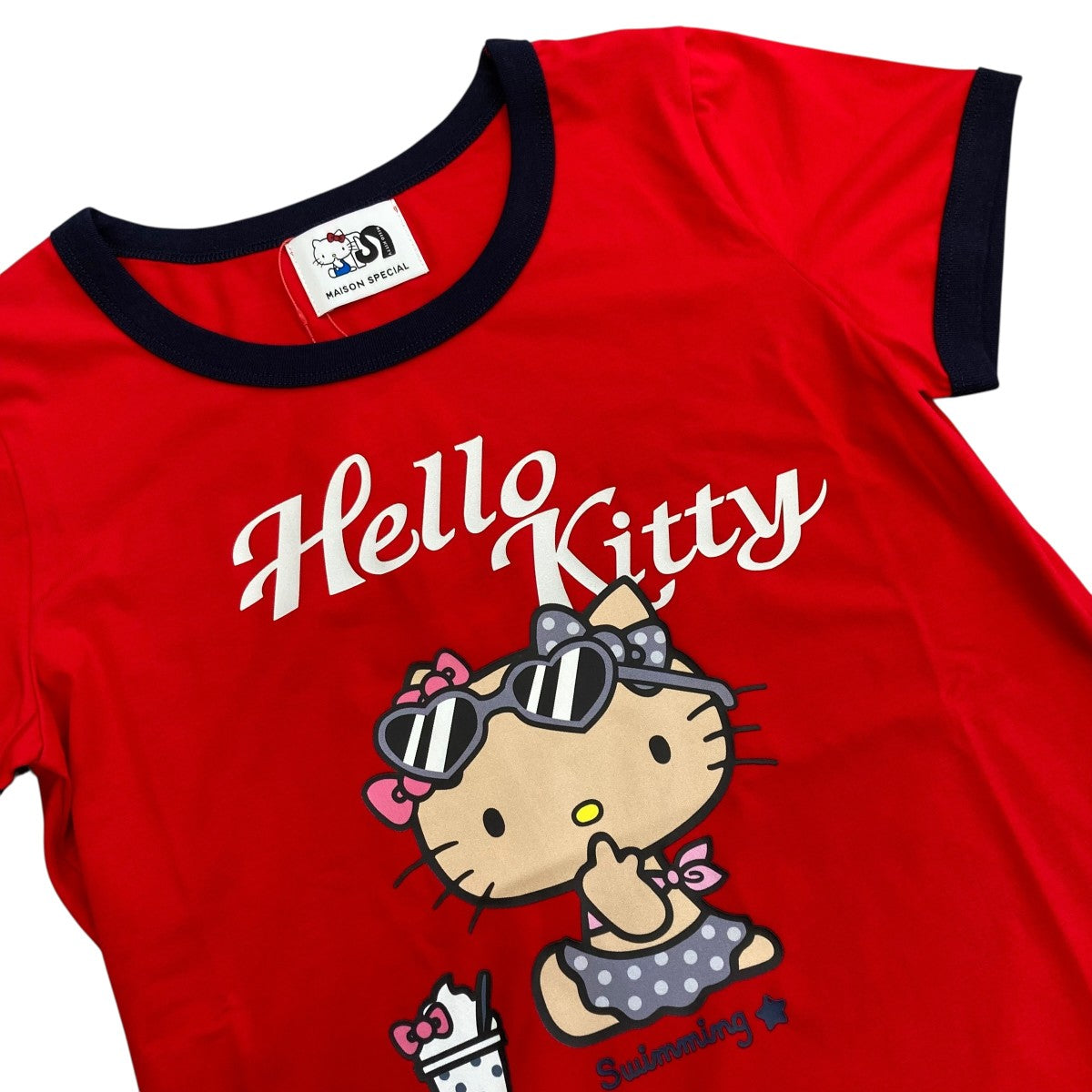 MAISON SPECIAL×HELLO KITTY Ringer T-shirtリンガーTシャツ21251415810 古着・中古-3枚目のアイテム画像