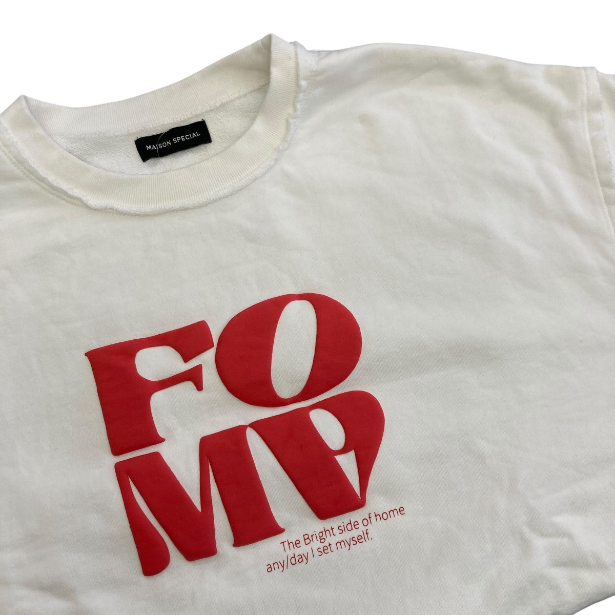 【中古品】メゾンスペシャル スウェット 2024aw MAISON SPECIAL(メゾンスペシャル) FOAM Puff Printing Pullover