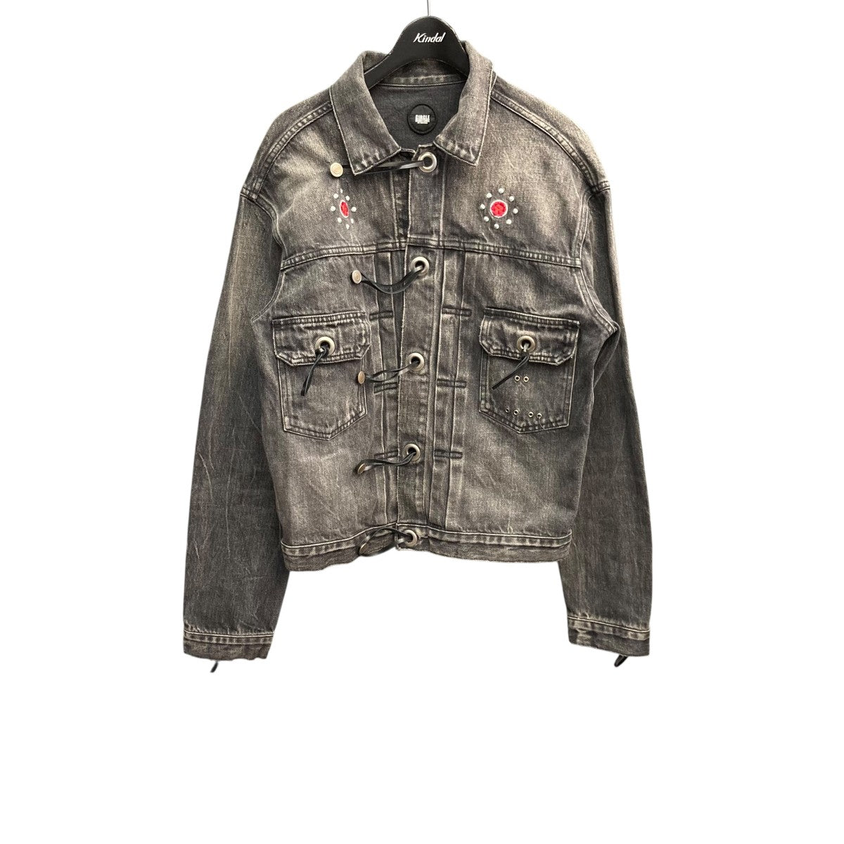 Embroidery studs denim jacketデニムジャケット23010102