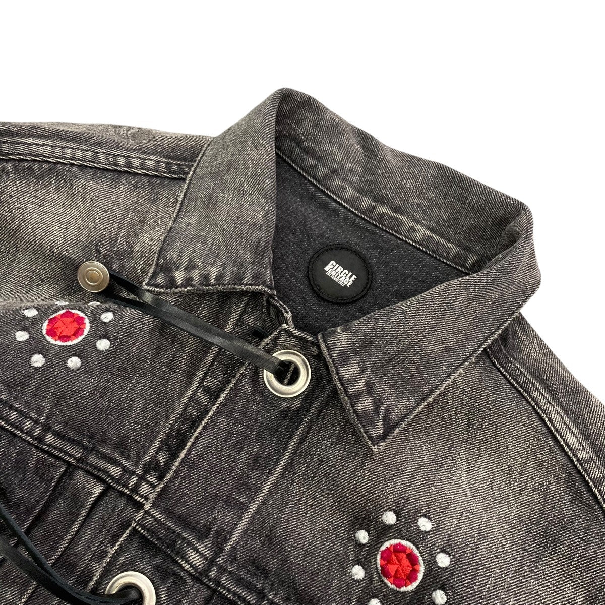 Embroidery studs denim jacketデニムジャケット23010102