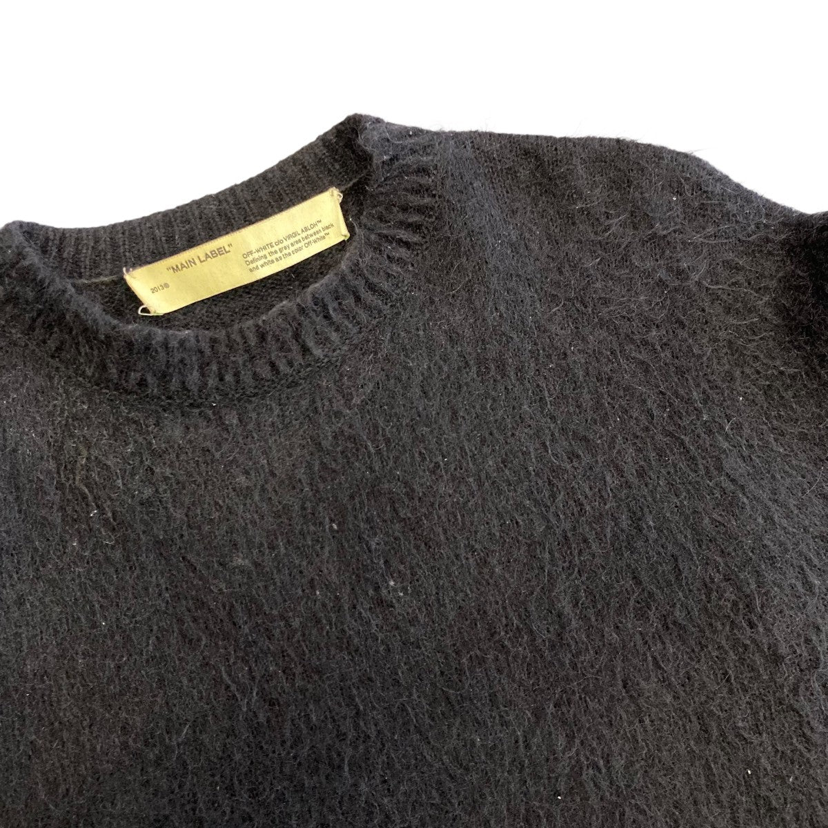 BRIEFING ブラック クルーネック ニット 新品 OFFWHITE(オフホワイト) クルーネックニットOMHA036E19B02024