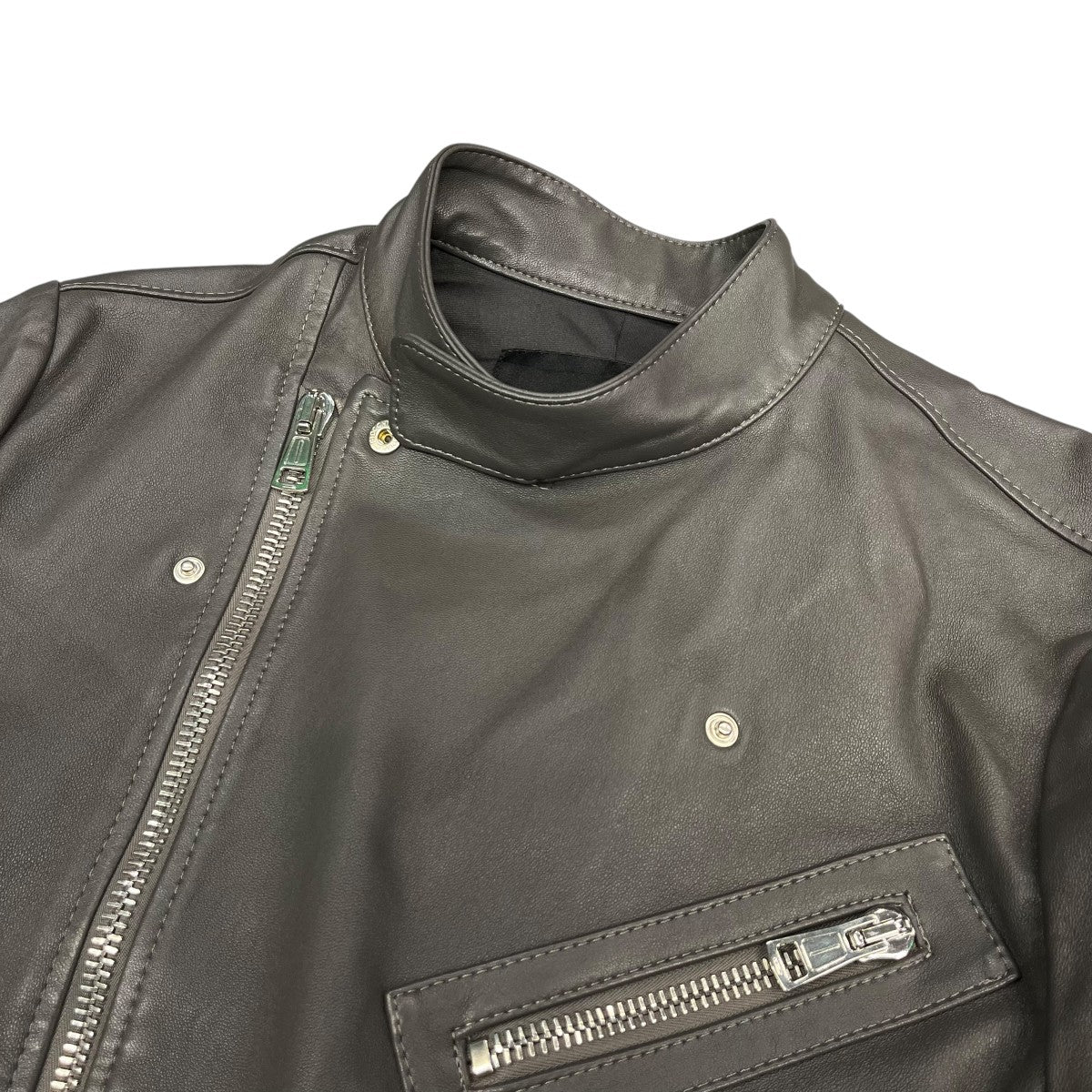 23SSLEATHER SEMI W-RIDERSレザージャケットMRB571 LAB046