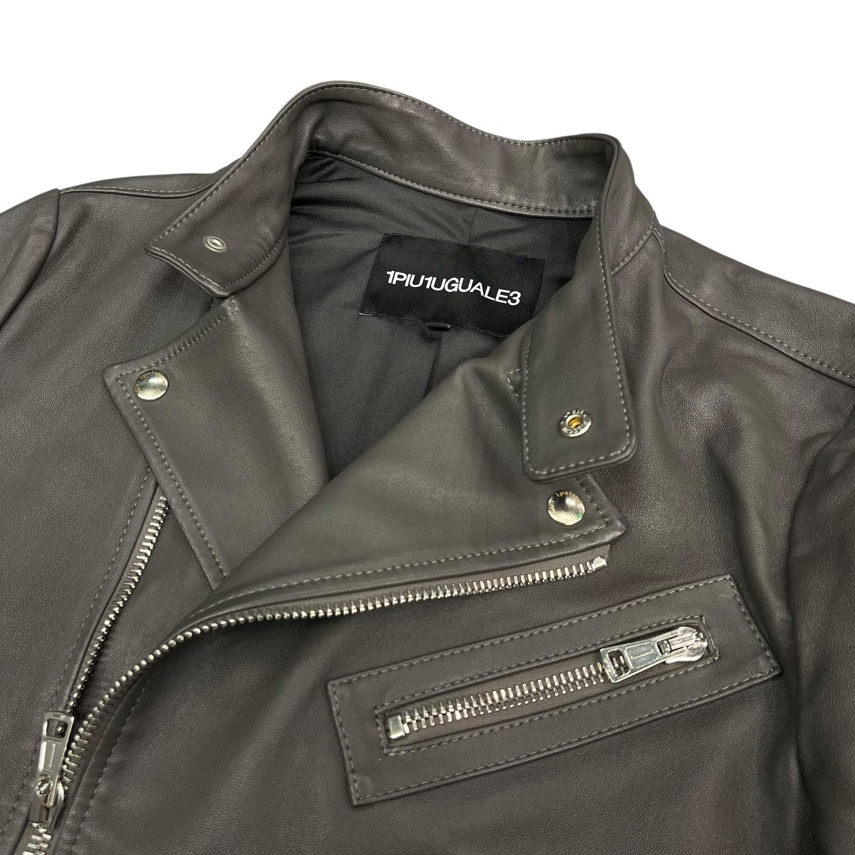 23SSLEATHER SEMI W-RIDERSレザージャケットMRB571 LAB046