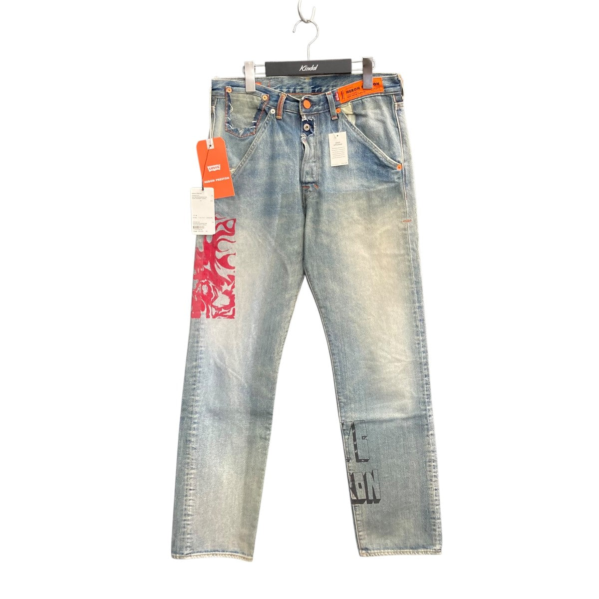 美品　LEVIS HERON PRESTON デニム　501 W32 L32 Levi's Levis Heron Preston Denim 501 W32 L32 Men