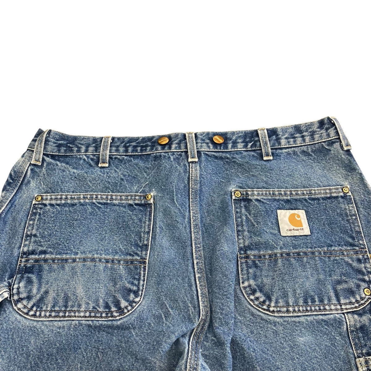 【希少星タグ】90s USA製 カーハート ダブルニー ワークパンツ ペインター CarHartt(カーハート) 95年 星タグ ダブルニーペインターパンツ