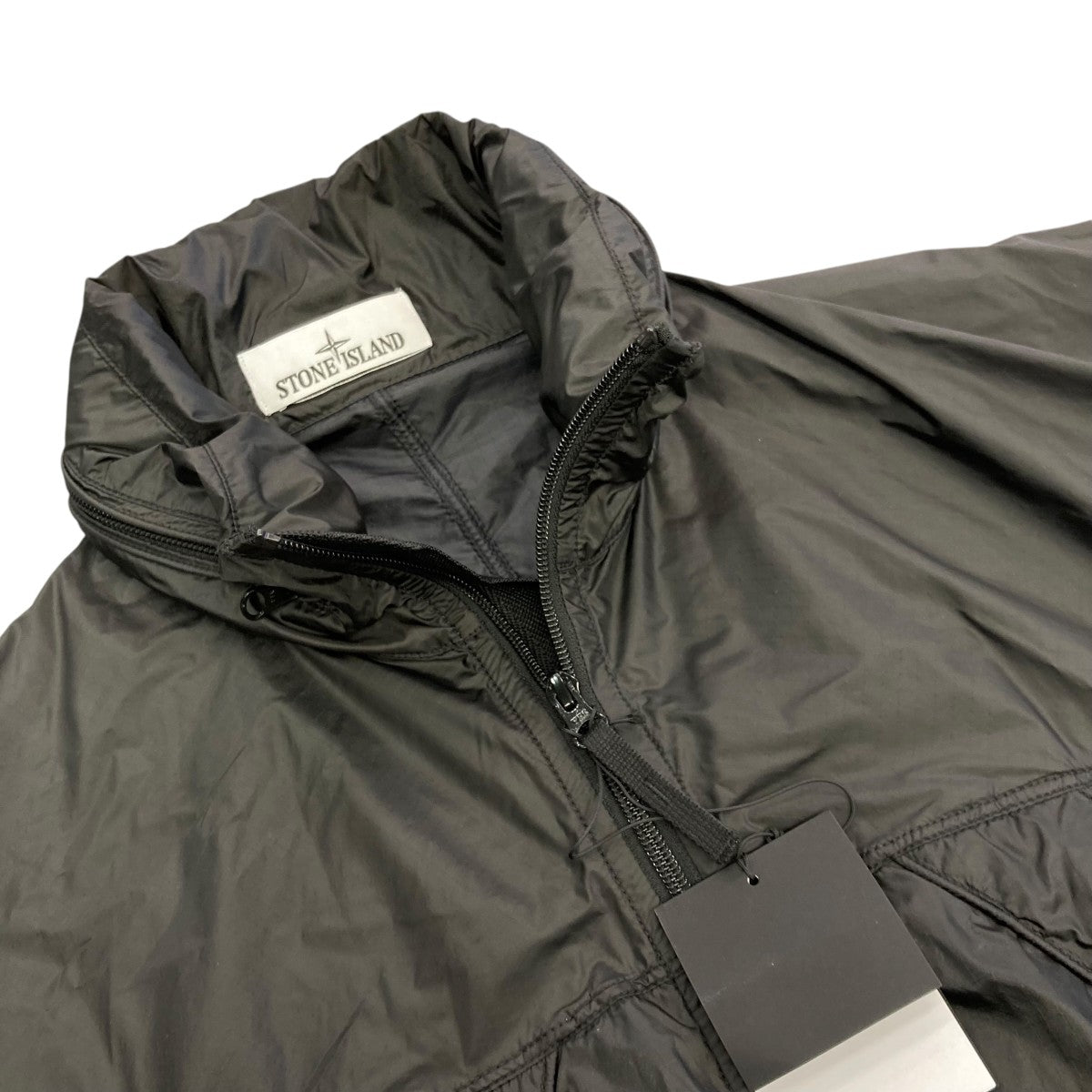SAND  ブラックナイロンジャケット　L STONE ISLAND - 【ラスト1点】4100067 / ORGANIC-LOOK NYLON