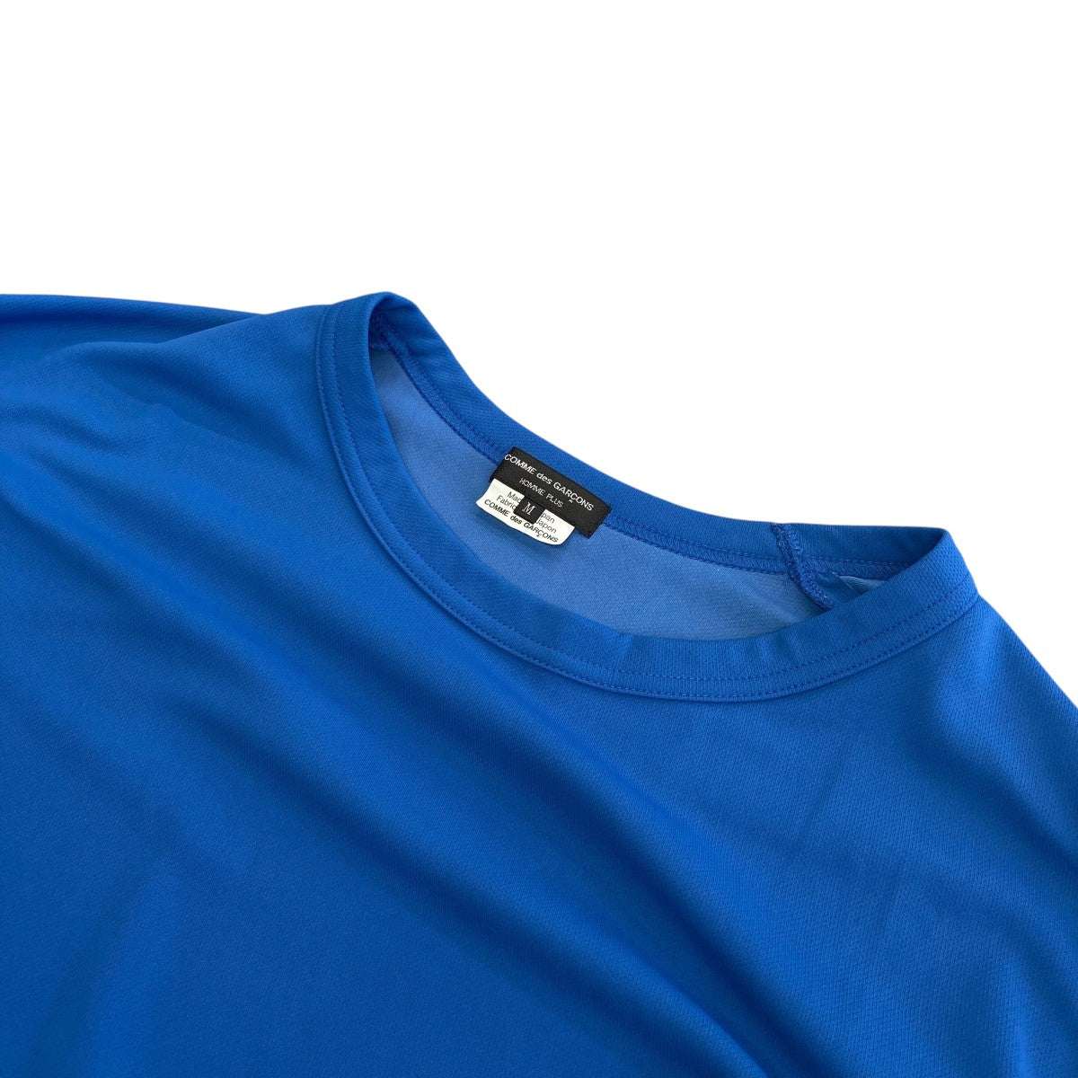 美品 23AW⭐️コムデギャルソンオムプリュス 変形長袖Tシャツ ブルー M COMME des GARCONS HOMME PLUS(コムデギャルソンオムプリュス