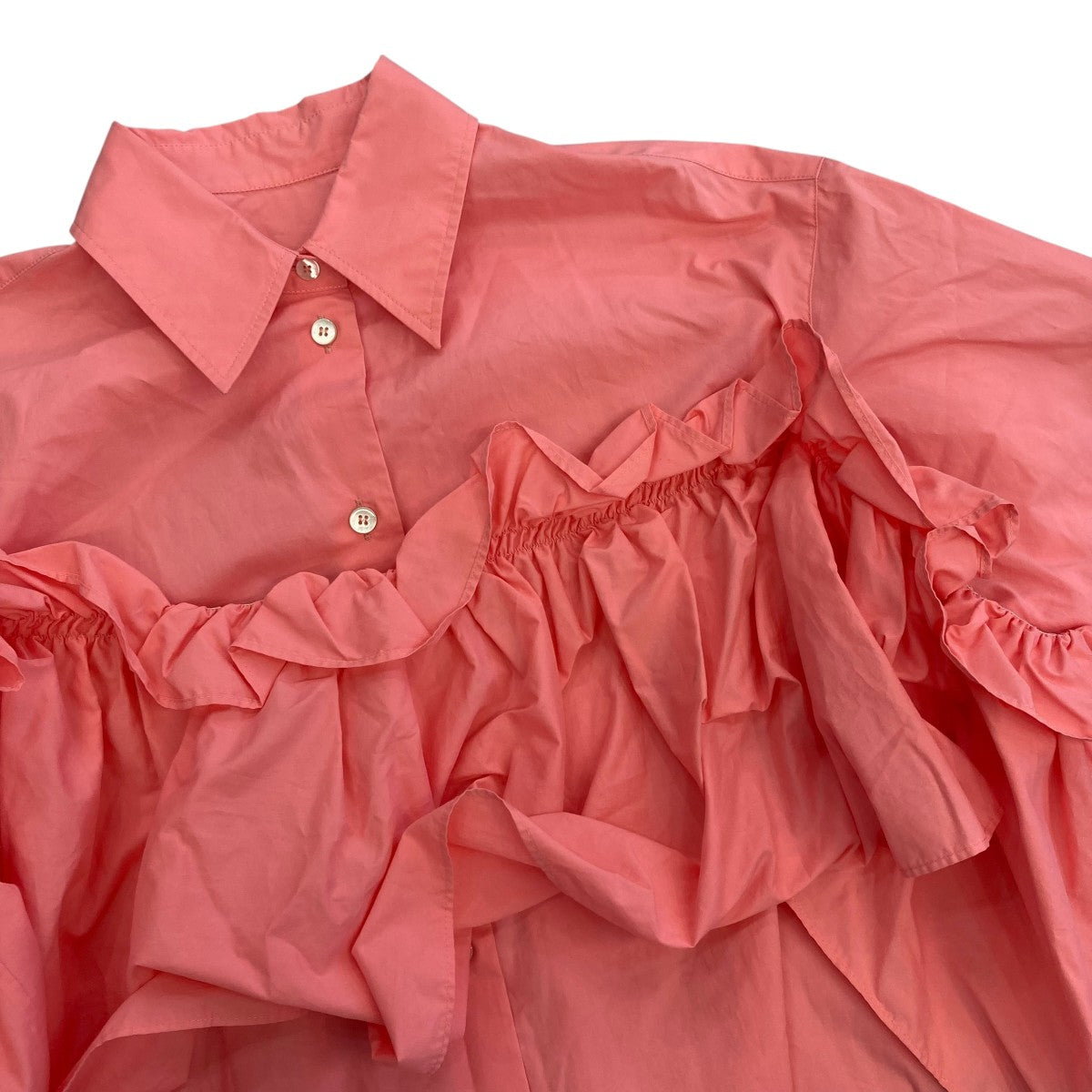 MM6 Maison Margiela(マルタンマルジェラ) 20SSCAMICIA RUFFLE PANEL
