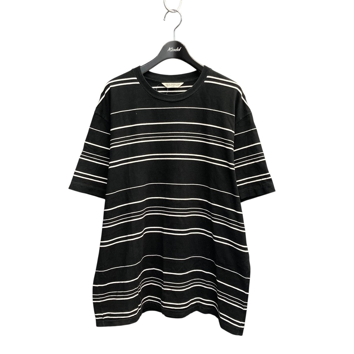 COOTIE PRODUCTIONS Supima Border Oversized S S Teeボーダーカットソー 古着・中古-1枚目のアイテム画像