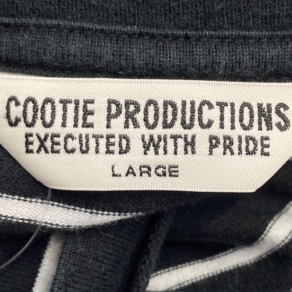 COOTIE PRODUCTIONS Supima Border Oversized S S Teeボーダーカットソー 古着・中古-7枚目のアイテム画像