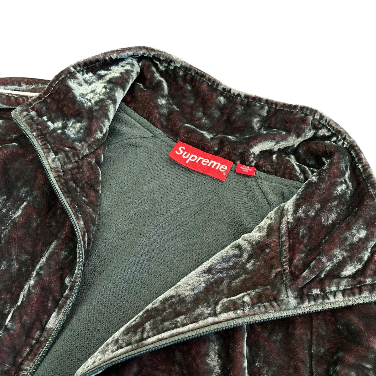 Supreme(シュプリーム) 23AWcrushed velvet track jacketジップ