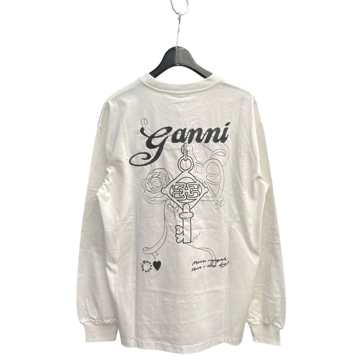 GANNI パフスリーブロンT GANNI パフスリーブロンT GANNI パフスリーブロンT Striped top