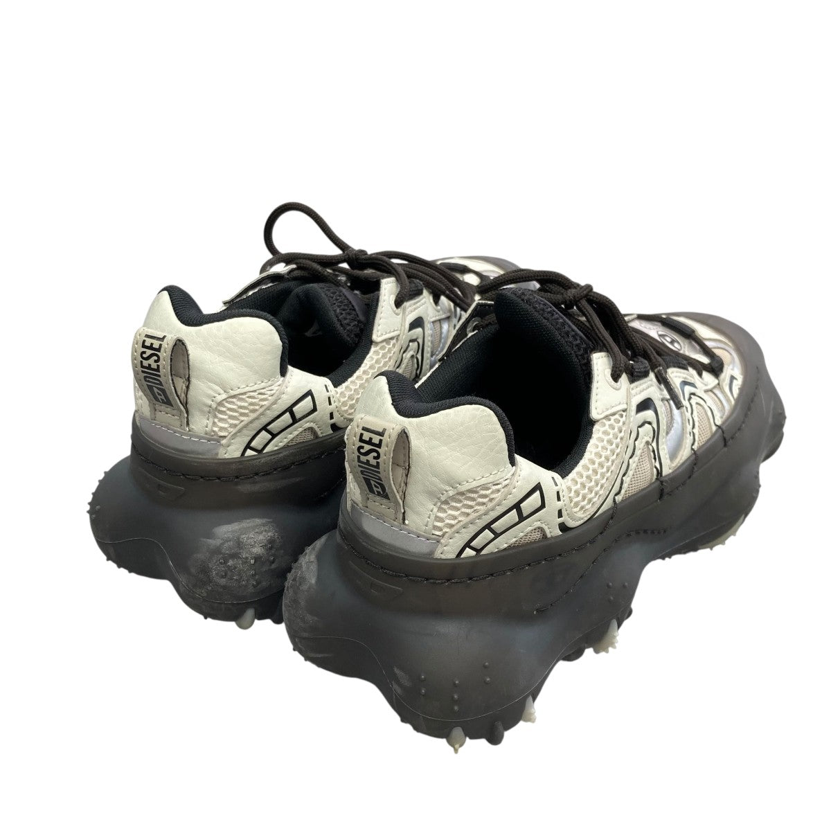 本日限定26000円▷▶24000円 ディーゼル デニム 厚底スニーカー DIESEL(ディーゼル) デニムスニーカー ブラック サイズ 26.5cm
