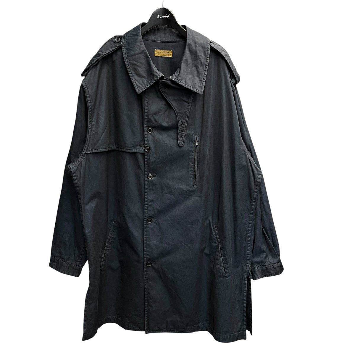 23AWNAVY YARN DYED GABARDINE TRENCH BLOUSONトレンチコートHJ-Y05-509