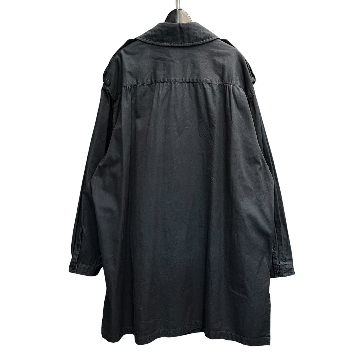 23AWNAVY YARN DYED GABARDINE TRENCH BLOUSONトレンチコートHJ-Y05-509