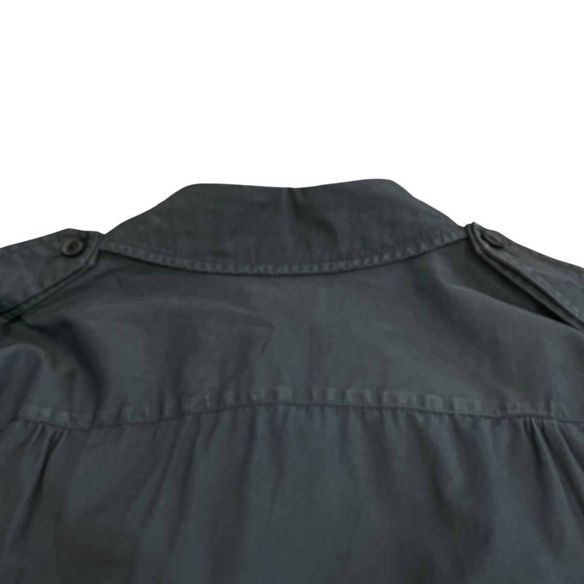 23AWNAVY YARN DYED GABARDINE TRENCH BLOUSONトレンチコートHJ-Y05-509