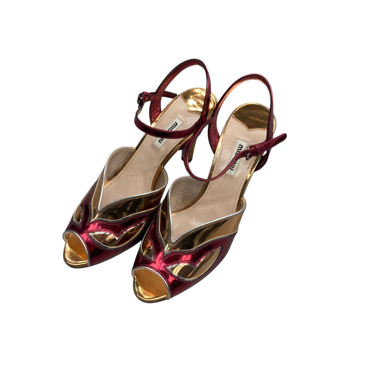 MIU MIU(ミュウミュウ) ヒールパンプス5X312A 5X312A ピンク