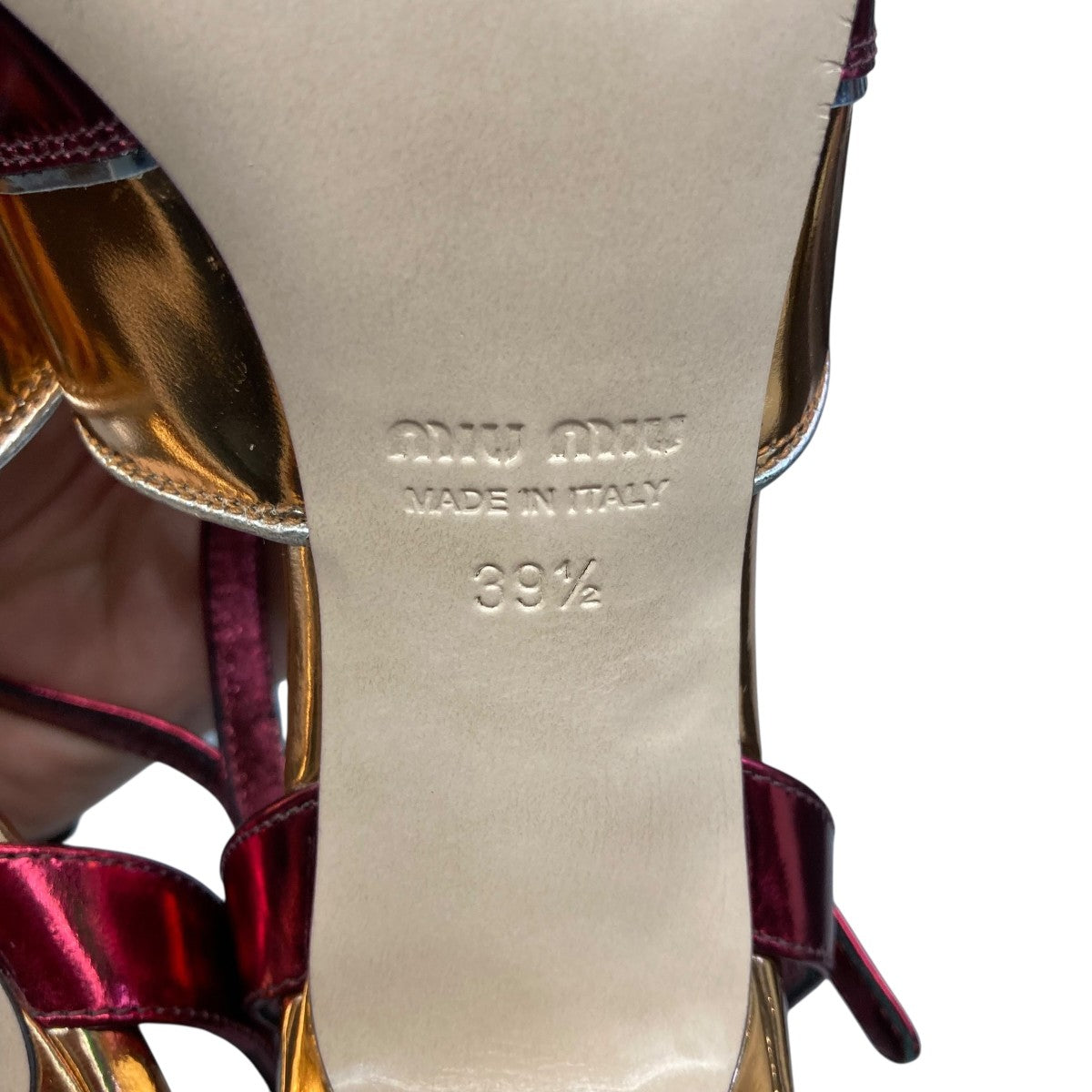 MIU MIU(ミュウミュウ) ヒールパンプス5X312A 5X312A ピンク