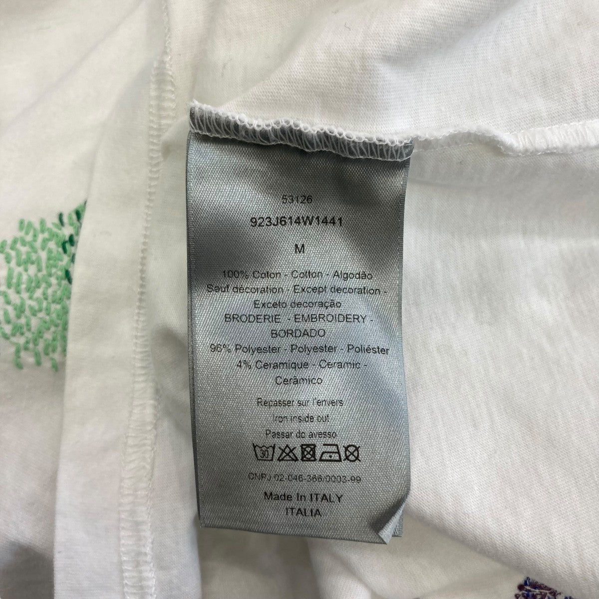 DIOR 19SSBORO EMBROIDREYTシャツ923J614W1441 古着・中古-6枚目のアイテム画像