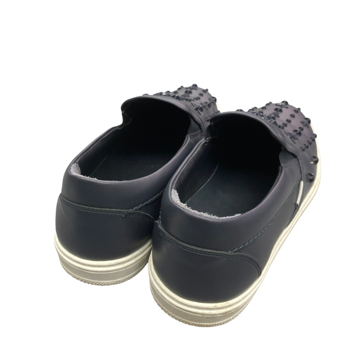 JIMMY CHOO ネイビー スリッポンスニーカー JIMMY CHOO ジミーチュウ スニーカー メンズ40 約25cm ネイビー