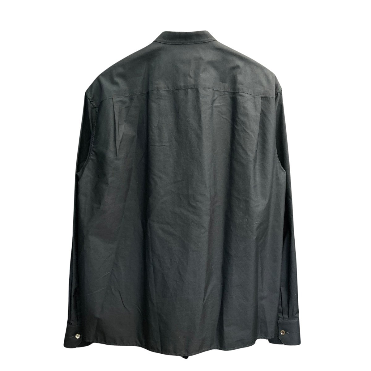 LEMAIRE 22aw スタンドカラーオーバーシャツ ネイビー サイズ46 LEMAIRE 22aw スタンドカラーオーバーシャツ ネイビー サイズ46