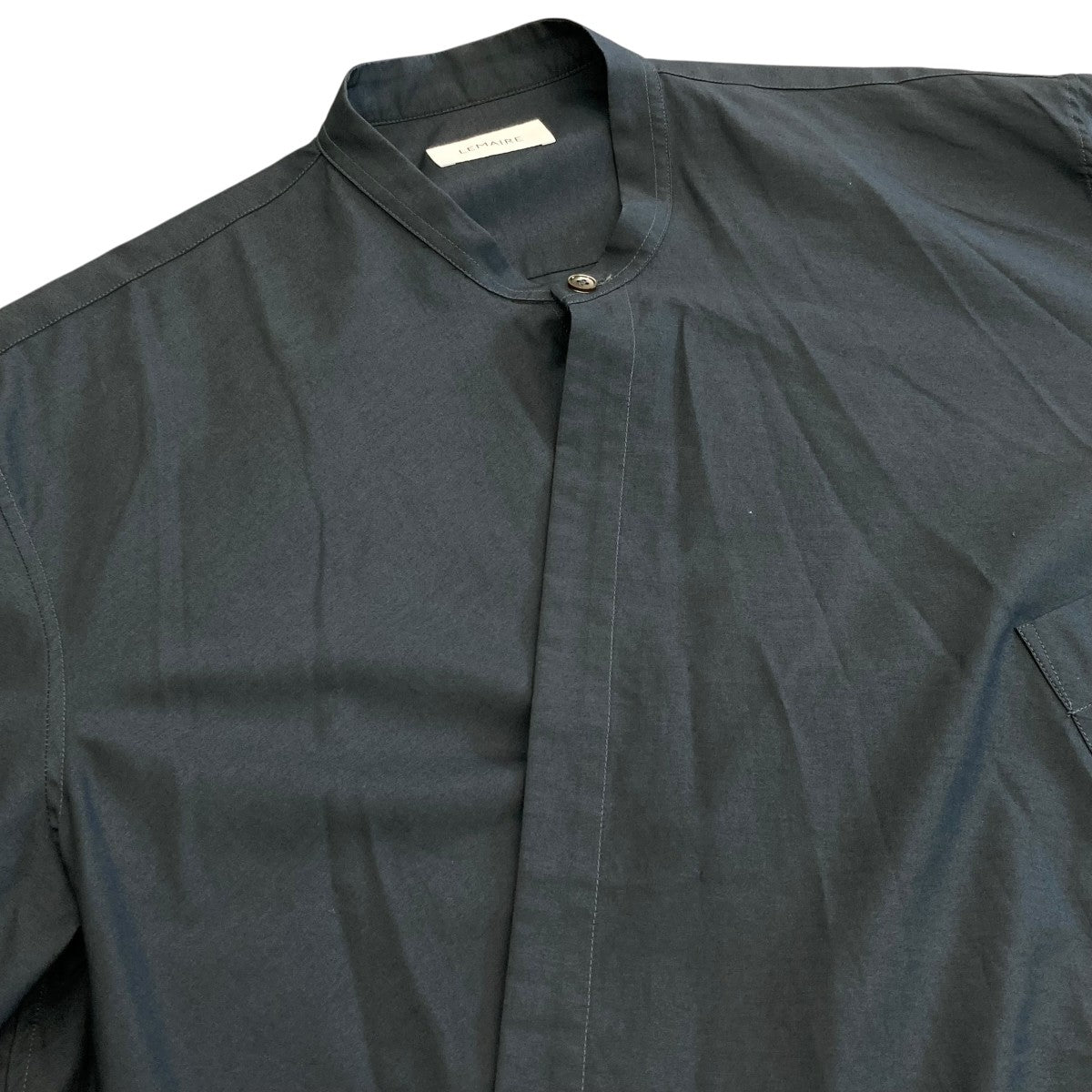 ⭐︎ LEMAIRE⭐︎バンドカラーウールシャツジャケット⭐︎46⭐︎