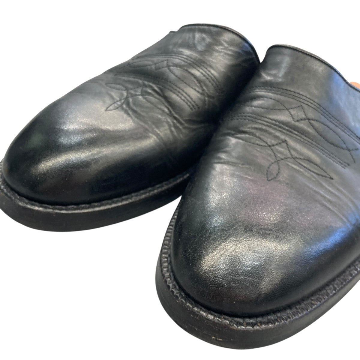 Hender Scheme(エンダースキーマ) CHEAKレザーミュール ブラック