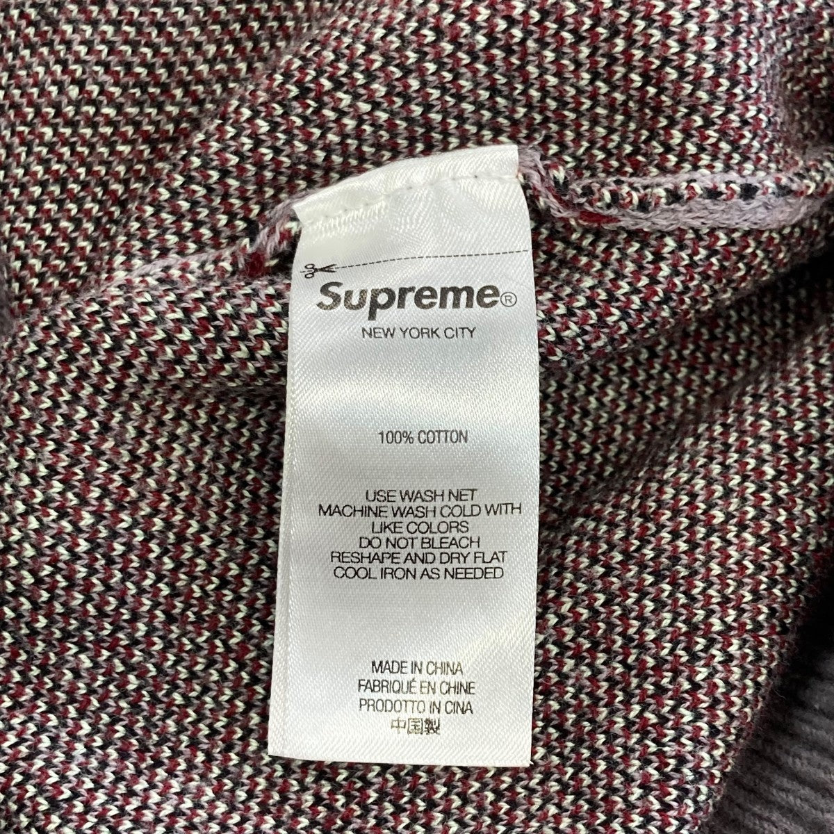 Supreme 21AWArgyle Zip Polo半袖ポロシャツ 古着・中古-6枚目のアイテム画像