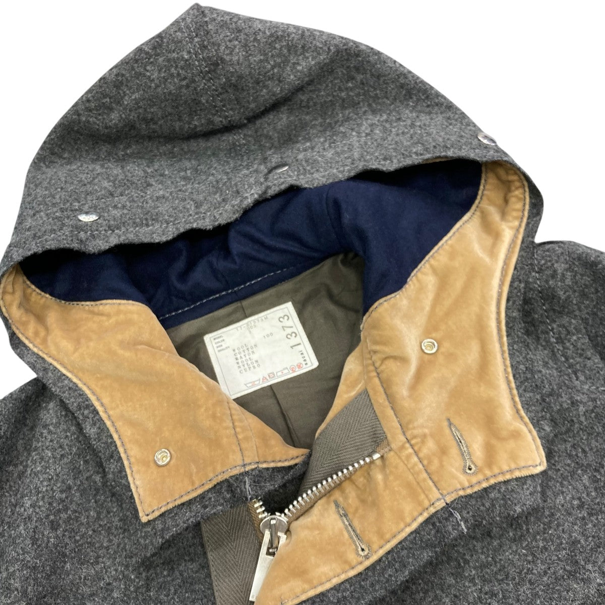 sacai(サカイ) 17AWロングコート17-01373M 17-01373M グレー サイズ 2