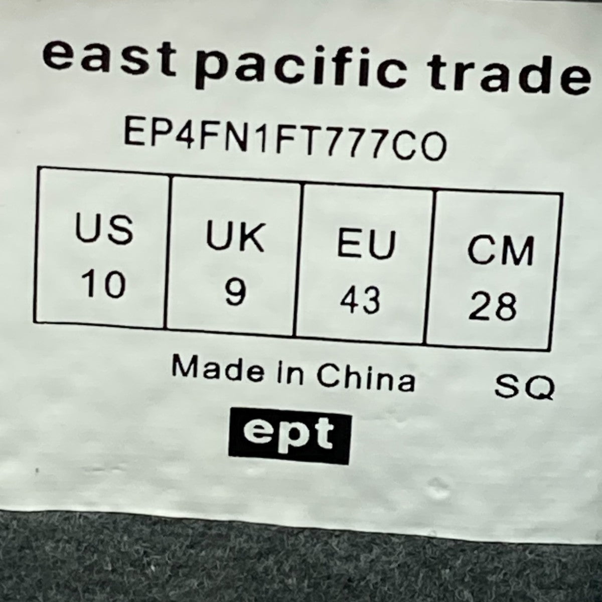 MASU×east pacific trade ローカットスニーカーEP4FN1FT777CO