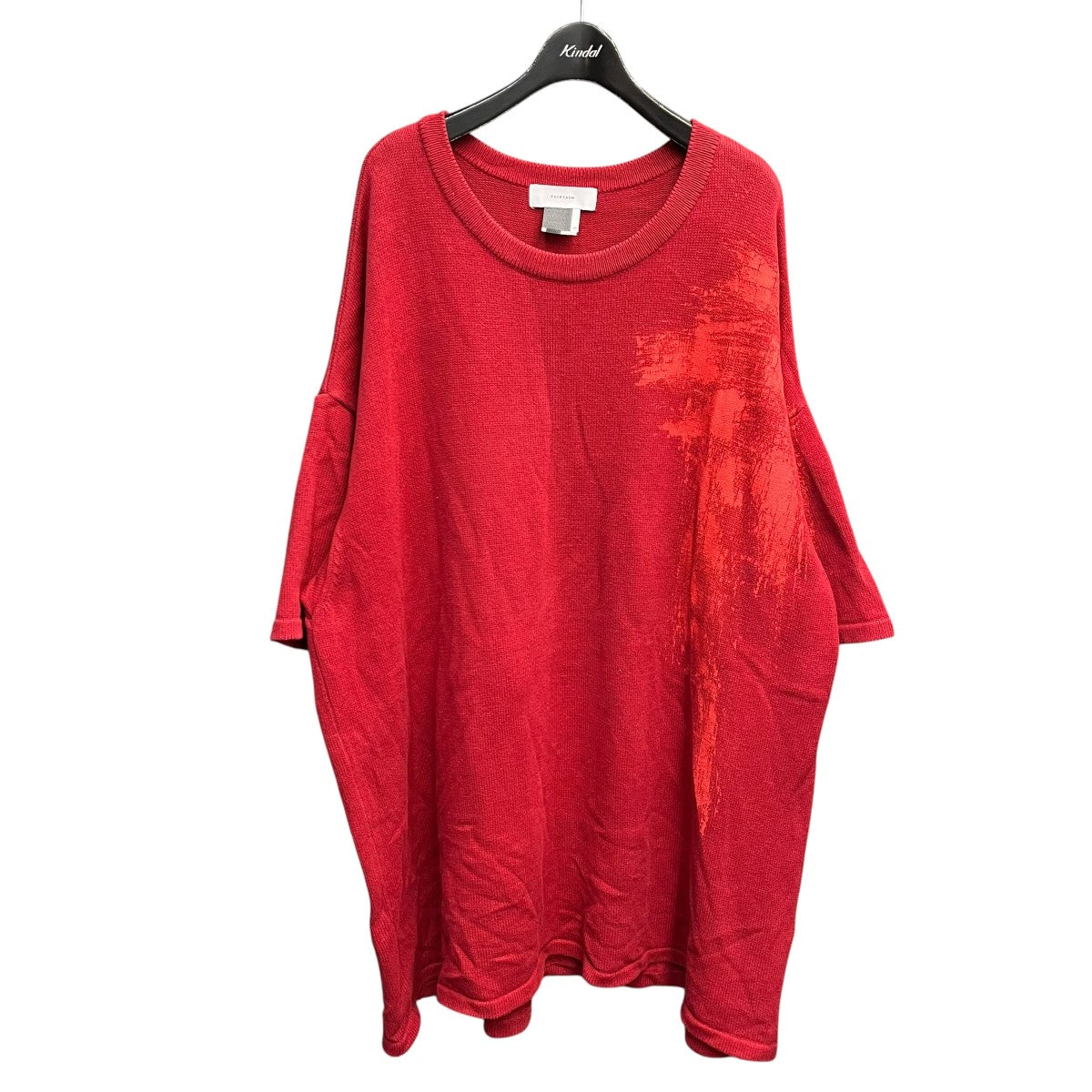 FACETASM(ファセッタズム) PAINTED BIG SWEATER半袖ニットMRC-KN-U01