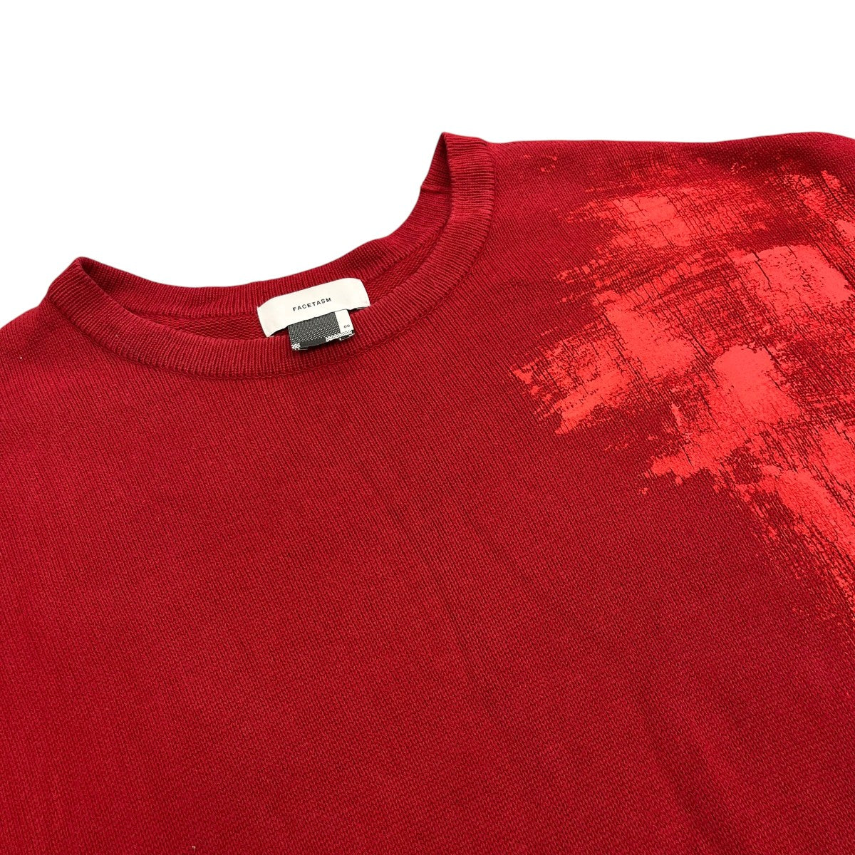 FACETASM PAINTED BIG SWEATER半袖ニットMRC-KN-U01 古着・中古-3枚目のアイテム画像
